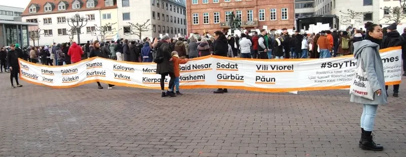 3. Jahrestag des rassistischenAnschlags in Hanau